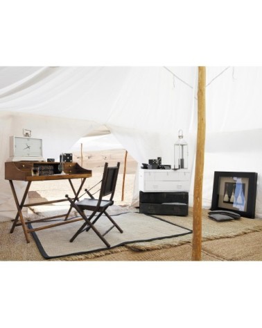 Malle en métal anthracite L 89 cm NAMASUBA