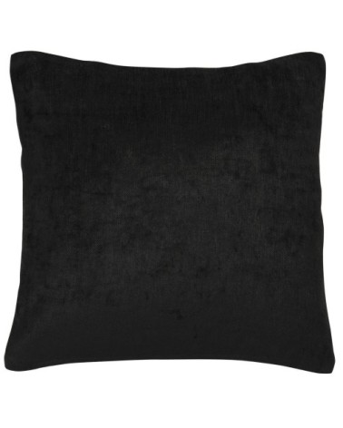 Coussin en velours noir 45x45, OEKO-TEX®