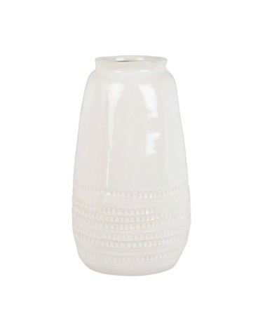 Vase en grès blanc H29