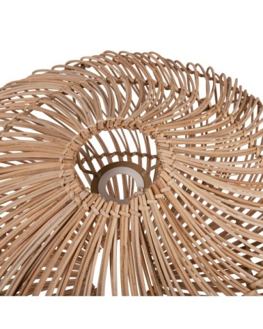 Abat-jour pour suspension en rotin marron et métal