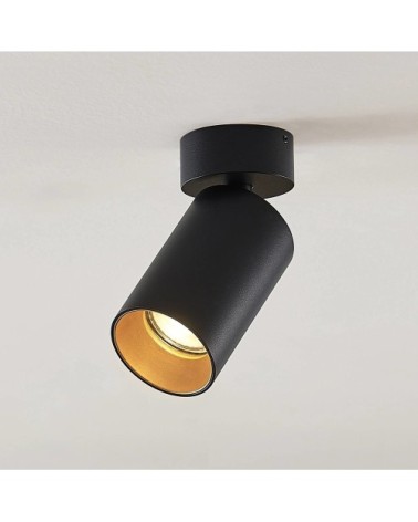 Spot en aluminium noir