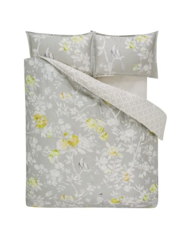 Housse de couette en coton gris 260x240