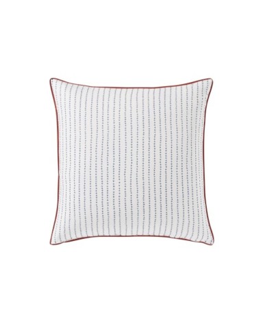 Taie d'oreiller imprimée en coton blanc 65x65