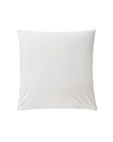 Taie d'oreiller carrée bicolore en coton 65x65