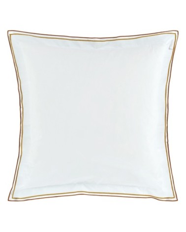 Taie d'oreiller bicolore unie en coton 64x64