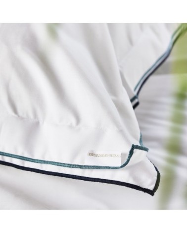 Taie d'oreiller bicolore unie en coton 64x64