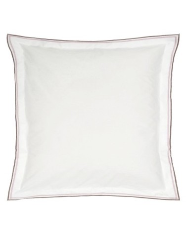 Taie d'oreiller bicolore unie en coton 64x64