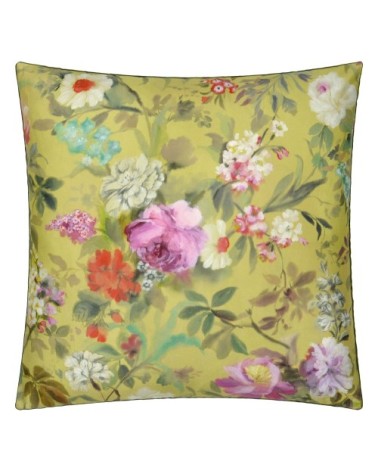 Taie décorative en coton vert 60x60