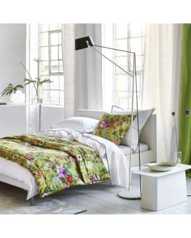 Taie décorative en coton vert 60x60