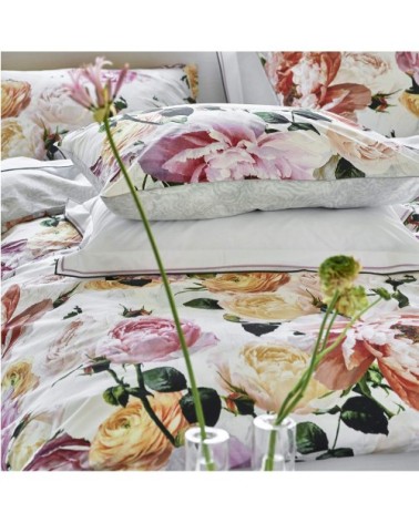 Taie d'oreiller en coton blanc 50x75