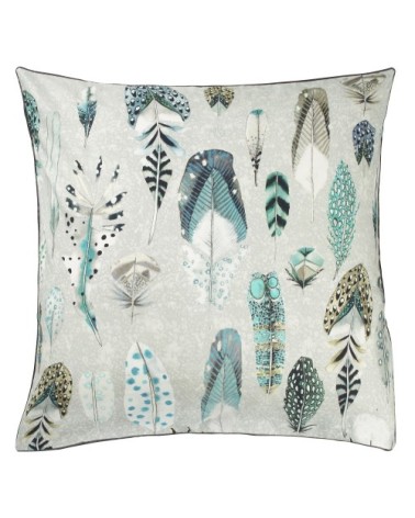 Taie d'oreiller imprimée en coton gris 64x64