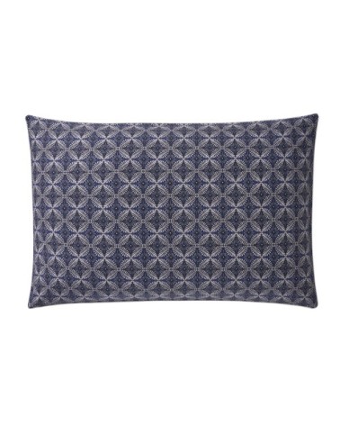 Taie d'oreiller rectangle en coton bleu 50x75