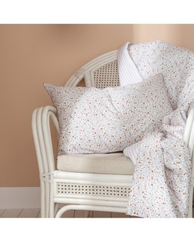 Housse de coussin en coton orange 40x60