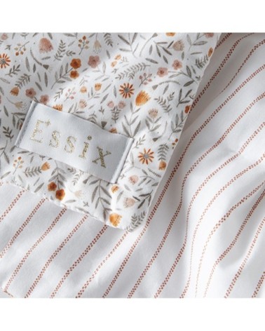 Housse de coussin en coton orange 40x60