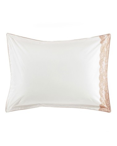 Taie d'oreiller imprimée en percale de coton Cuivre 50x70