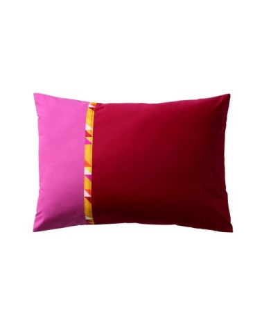 Taie d'oreiller bensimon en percale de coton rose 50x70