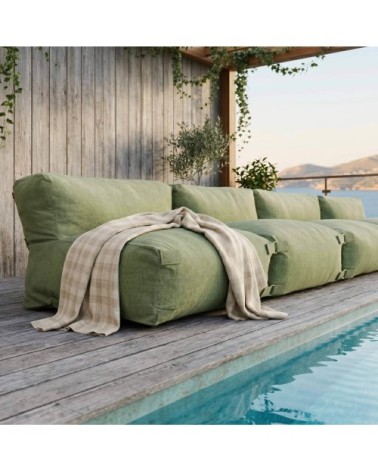 Salon de jardin modulable 4 places vert cactus