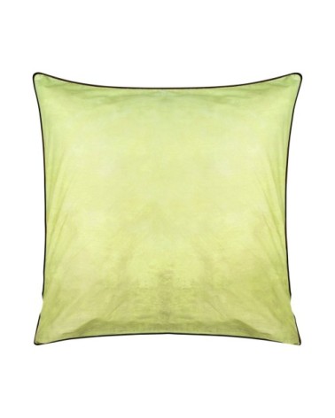 Taie d'oreiller imprimée en percale de coton marron 65x65