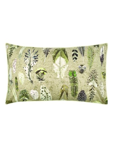 Taie d'oreiller imprimée en coton beige 50x75