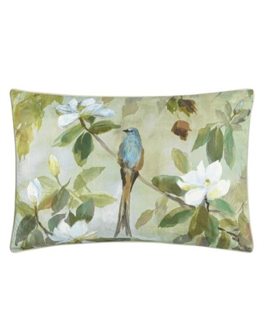 Taie d'oreiller imprimée en percale de coton bleu