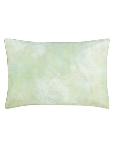 Taie d'oreiller imprimée en percale de coton bleu