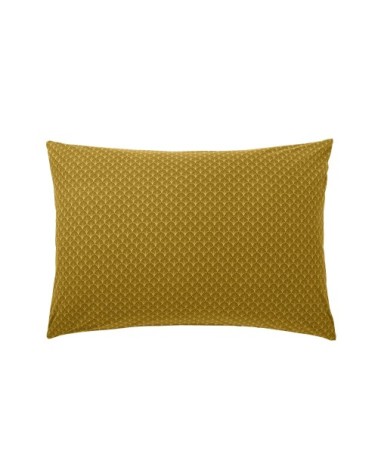 Taie d'oreiller en bambou jaune curry 50 x 70