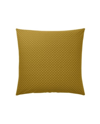 Taie d'oreiller en bambou jaune curry 63 x 63