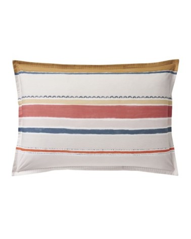 Taie d'oreiller rectangle en coton blanc 50x75