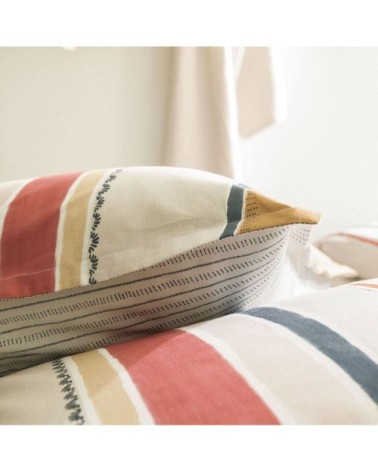 Taie d'oreiller rectangle en coton blanc 50x75