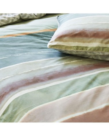 Taie d'oreiller en coton vert 50x75