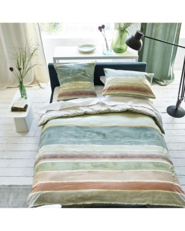 Taie d'oreiller en coton vert 50x75