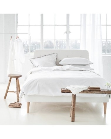 Housse de couette unie en coton naturel 260x240