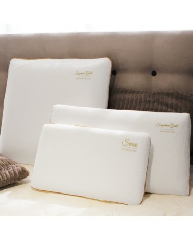 Oreiller à mémoire de forme déhoussable lavable 40x70 cm