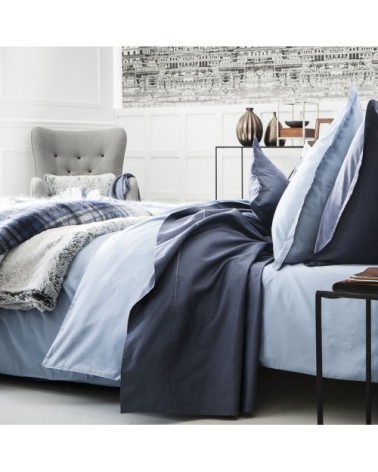 Taie d'oreiller en satin de coton gris argent 31x42