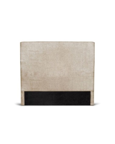 Tête de lit lisse en tissu - beige - 140 cm