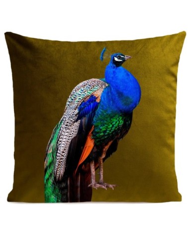 Coussin Oiseau William Velours 60x60cm