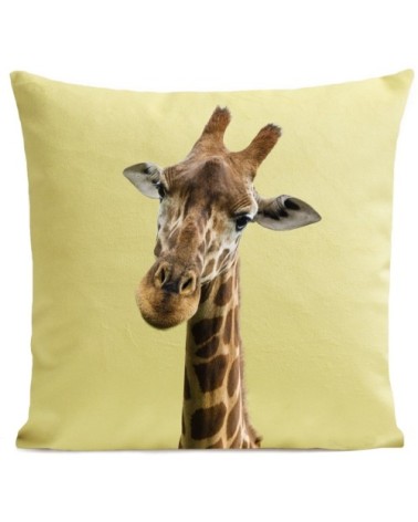 Coussin Girafe Velours 40x40cm