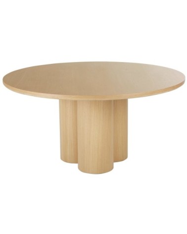 Table à manger ronde pied totem, 6/8 personnes, D150 cm