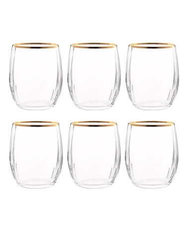 Gobelet en verre et fil doré