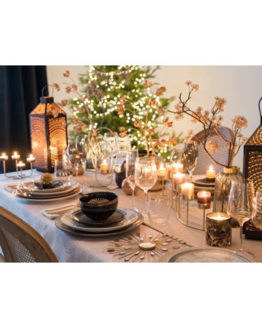 Gobelet en verre et fil doré