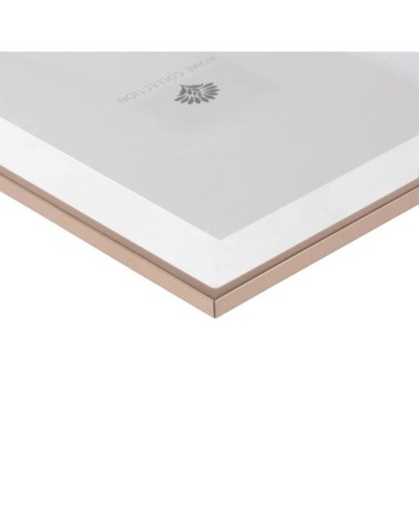 Cadre photo en verre et métal doré 13x18