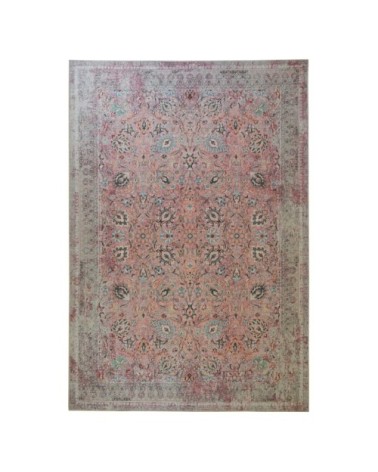 Tapis ethnique berbère en polyester rose 80x150