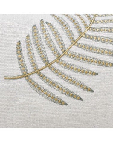 Housse de coussin 28x47 cm Blanc cassé et sauge