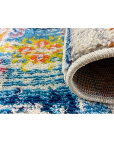 Tapis salon moderne en laine artificielle multicolore 120X170