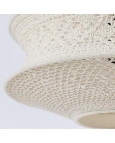 Suspension en corde blanc