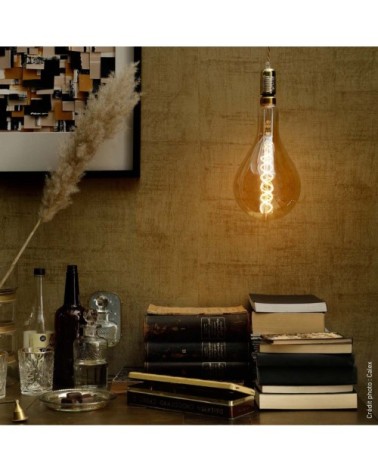 Ampoule filament décorative en glass ambre