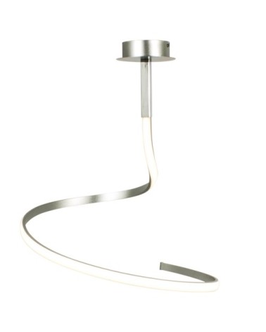 Plafonnier en métal argenté