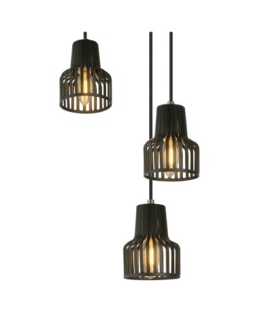 Suspension en métal noir