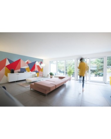 Papier peint panoramique le grand paradis   rose