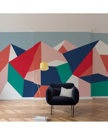 Papier peint panoramique le grand paradis   rouge